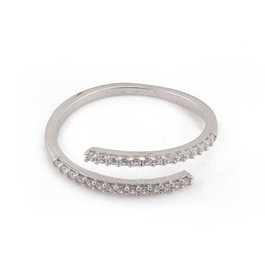Heliophilia Silver 11813ROD Anillo de Plata de Ley 925 Ajustable Elegante para Mujer